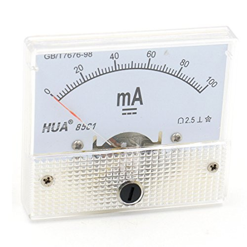Baomain Analog Ammeter 85C1 DC 0-100mA Panel Meter Gauge Current Analogue