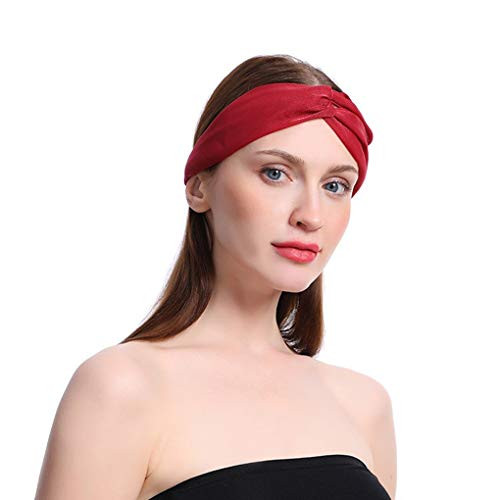 Yalice Simple Twristed Headband Knot Turban Head Wrap Elastic Hair Band Accessories for Women and Girls -Red- Yalice Simple Twristed Headband Knot Turban Head Wrap Elastic Hair Band Accessories for Women and Girls -Red-