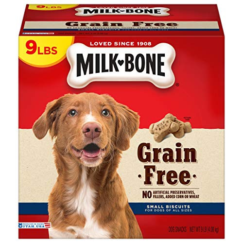 Milk-Bone Grain Free Dog Treats Small Biscuits 9 Pound Box