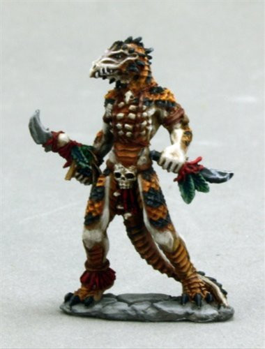 Reaper Lizardman Shaman Dark Heaven Legends Miniature