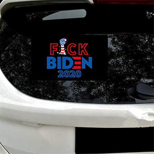 vylymuses 2Pack Anti Biden Bumper Sticker DecalPolitical FCK Biden Decal-Fuck Biden 2020 Decals 7.85"×4.73" for Laptop Car Bumper Windon DecorationsVivid Color and UV Fade Resistant