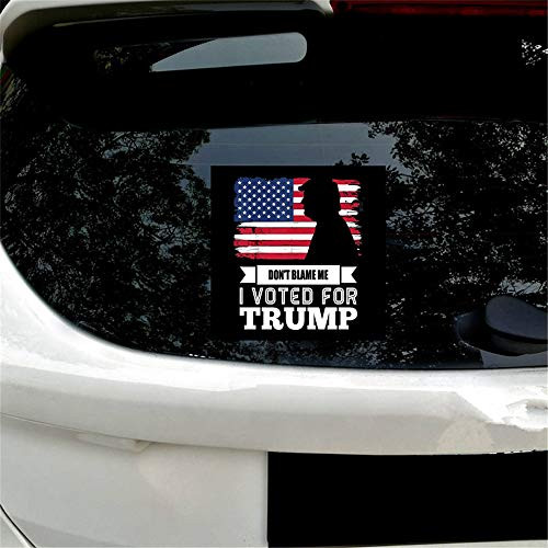 vylymuses 2Pack Don't Blame Me I Voted for Trump Bumper Sticker DecalAnti Biden 5.9"x 5.9" Decals for Laptop Car Bumper Window DecorationsVivid Color and UV Fade Resistant