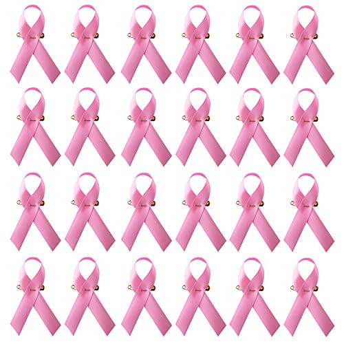 Pink Ribbon Breast Cancer Awareness Breast Cancer Safety pin red Ribbon Awareness Striking Ribbon pin Purple Ribbon Lapel pin -Pink-