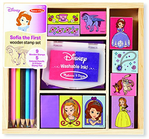 Melissa & Doug Disney Sofia the First Wooden Stamp Set
