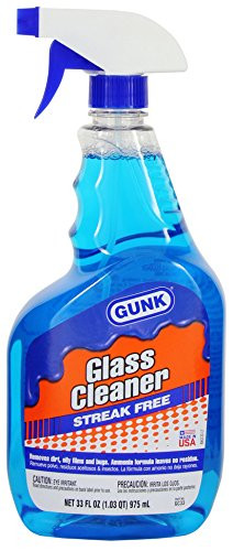 Gunk GC33 Glass Cleaner with Ammonia - 33 fl. oz Blue