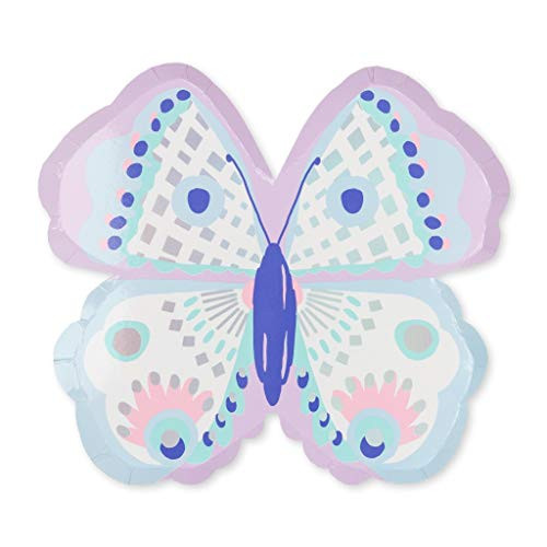 Daydream Society Flutter Butterfly Large Paper Party Plates Pack of 8