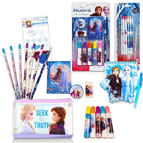 Disney Frozen Crafts Bundle Frozen School Supplies Set - 25 Pc Frozen Party Supplies with Frozen Stickers Pencils Erasers and More