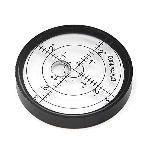 Aluminium Case Bullseye Spirit Bubble Surface Level Round Inclinometers for Surveying Instruments and Tribrachs, Ø60mm ,Accuracy 15'/2