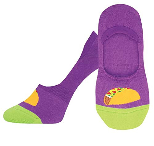 Socksmith Taco Toesday Purple 9-11 -Women's Shoe Sizes 5-10.5-