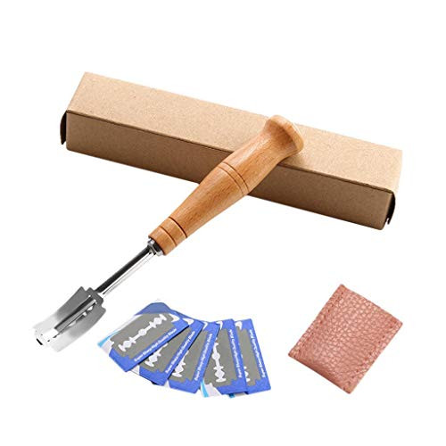 EKIMI Bread Bakers Lame Slashing Tool - Dough Making Slasher Tools - Baking Sourdough Bread Starter Jar Scoring Knife Razor Cutter Slashing Tool Accessories for Cutting Bread Bosses Supplies