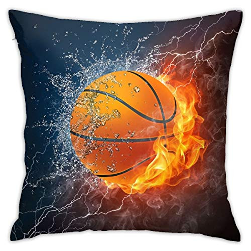Yaateeh Sports Basketball Throw Pillow Covers Decorative 18x18 Inch Pillowcase Square Cushion Cases for Home Sofa Bedroom Livingroom Yaateeh Sports Basketball Throw Pillow Covers Decorative 18x18 Inch Pillowcase Square Cushion Cases for Home Sofa Bedroom Livingroom