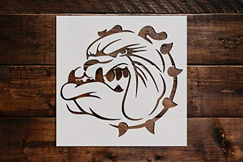 Bulldog DIY Stencil - Reusable Craft and Painting Stencils - 385 -6"x6"-