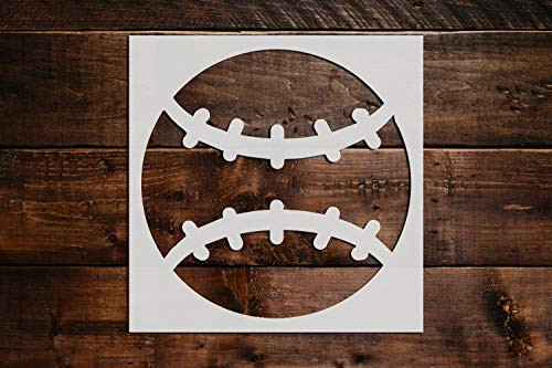 Baseball DIY Stencil - Reusable Craft and Painting Stencils - 17 -6"x6"-