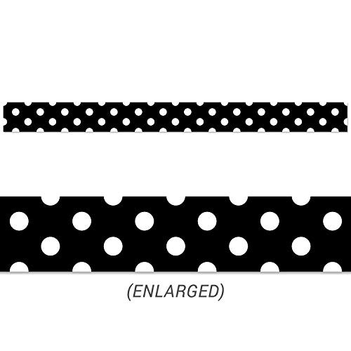 Creative Teaching Press Core Decor Polka Dots on Black Border -10062-