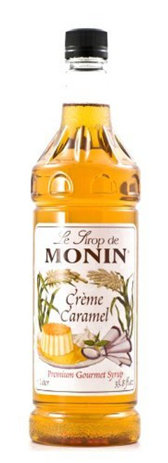 Monin Flavored Syrup, Crème Caramel, 33.8-Ounce Plastic Bottle (1 Liter) Monin Flavored Syrup, Crème Caramel, 33.8-Ounce Plastic Bottle (1 Liter)