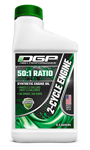 DGP 2-Cycle Engine Oil  High Performance Ultra Clean Burning Synthetic Engine Oil  Green Eco-Friendly Two Stroke Oil Non Toxic Oil - Safer For You Your Pets  and  The Earth 6.4oz
