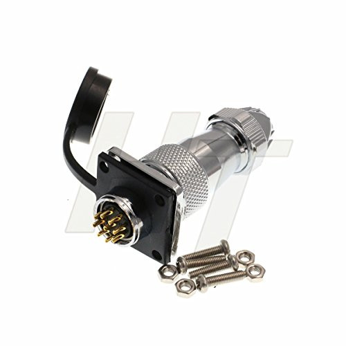 HangTon HF16 Male Plug Panel Chassis Socket Industrial High Voltage Power Connector -9 pin 500V 5A-