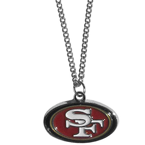 NFL Siskiyou Sports Fan Shop San Francisco 49ers Chain Necklace with Small Charm 22 inch Team Color NFL Siskiyou Sports Fan Shop San Francisco 49ers Chain Necklace with Small Charm 22 inch Team Color