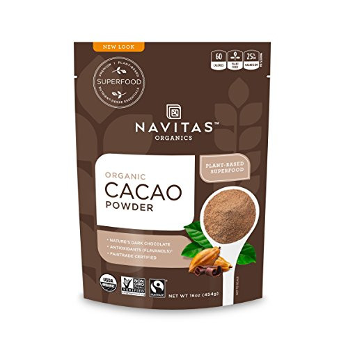 Navitas Organics Cacao Powder, 16oz. Bag - Organic, Non-GMO, Fair Trade, Gluten-Free Navitas Organics Cacao Powder, 16oz. Bag - Organic, Non-GMO, Fair Trade, Gluten-Free