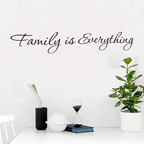 Family Quotes Wall Stickers Vinyl Family is Everything Wall Decals Family Wall Art for Home Living Room Bedroom Decor