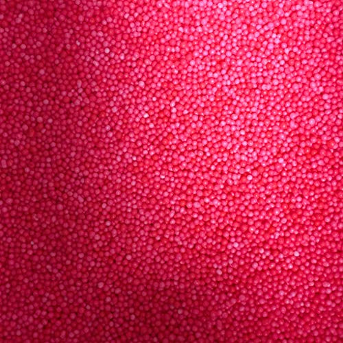 Sprinkle Deco Bright Pink Nonpareils Mini Round Balls Confetti Sprinkles Toppings for Cake Cookie Cupcake IceCream Donut 6oz Bag