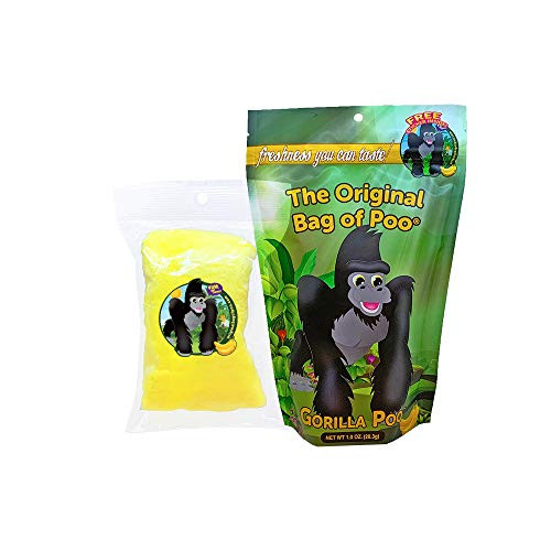 The Original Bag of Poo Gorilla Poop -Yellow Cotton Candy- for Novelty Poop Gag Gifts