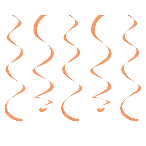 Creative Converting 10 Count Dizzy Danglers Sunkissed, 18", Orange