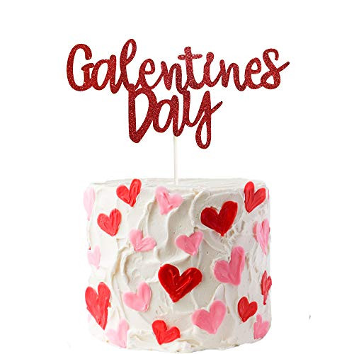 Galentines Day Cake Topper Red Glittery Happy Galentines Day Party Decorations Love Heart Cake Topper Ladies Girls Galentines Day Cake Topper Photo Prop Galentines Day Cake Topper Red Glittery Happy Galentines Day Party Decorations Love Heart Cake Topper Ladies Girls Galentines Day Cake Topper Photo Prop