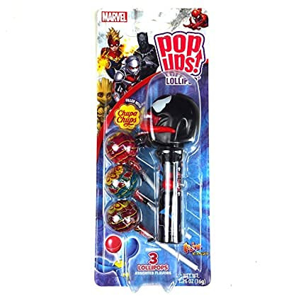Marvel Pop Ups Lollipop Case Holder Venom with Chupa Chups Lollipops