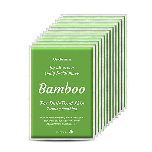 Ordonne By All Green Daily Facial TENCEL Sheet Mask 12EA -Bamboo mask sheet-