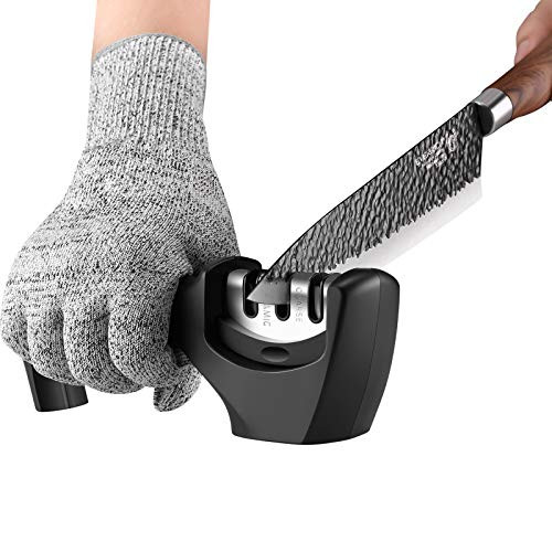 Knife Sharpeners.3-Stage Professional Knife Sharpener Suitable for sharpening and polishing kitchen knives