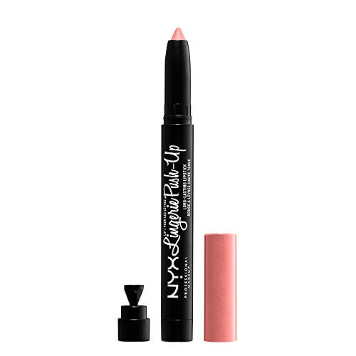 NYX PROFESSIONAL MAKEUP Lip Lingerie Push-Up Long Lasting Plumping Lipstick - Silk Indulgence -Baby Pink Nude-