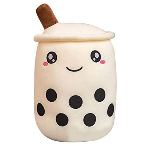 narratorbook Bubble Milk Tea Plushie Creative Boba Bubble Tea Plush Pillow Decorative Boba Plush Toy for Children Adults and Boba Lovers