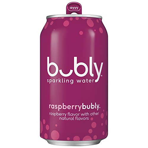 bubly Sparkling Water Raspberry 12 fl oz. cans -18 Pack-