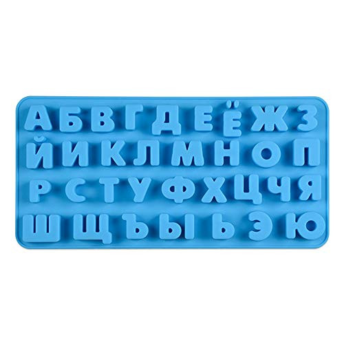 MNTT Silicone Candy Mold3D Biscuit Alphabet Letters for Baking Chocolate Mould Russian Letters Mold Fondant Tool Cake Decoration