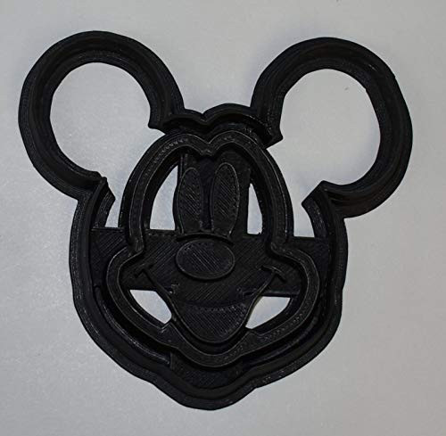 MICKEY MOUSE FACE WITH DETAILS SPECIAL OCCASION COOKIE CUTTER FONDANT BAKING TOOL 3D PRINTED USA PR758S
