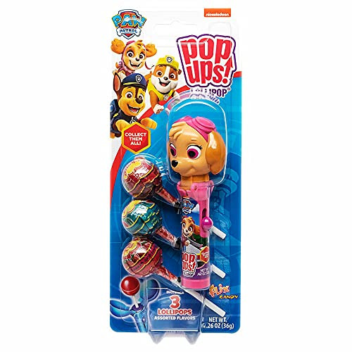 Paw Patrol Pop Ups Lollipop Case Holder Skye with Chupa Chups Lollipops