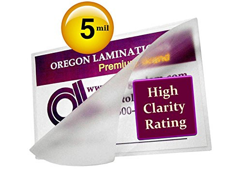 Qty 500 Prayer Cards Laminating Pouches 2-3/4 x 4-1/2 Hot Laminator Sleeves 5 Mil (Renewed)