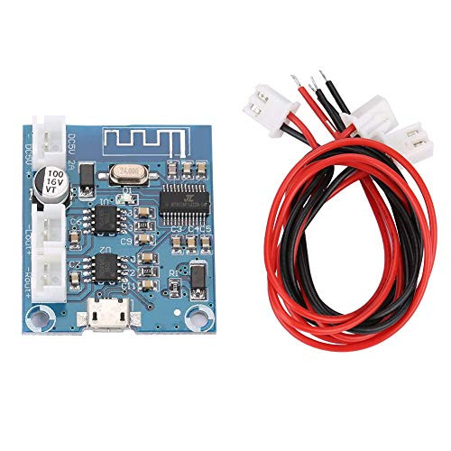 Mini Audio Amplifier Board Bluetooth Module 4.2 Circuit Stereo Digital Power Amplifier Audio Receiver Board 5W plus5W Dual Channel for Speakers