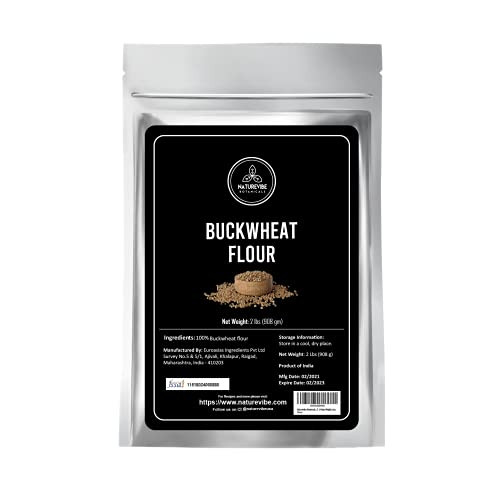 Naturevibe Botanicals Buckwheat Flour -2lbs- -Used for Cooking -32 ounces- -Packaging may vary-