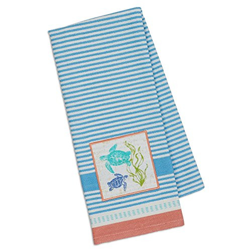 Design Imports DII Embellished Dishtowel -Sea Turtles-