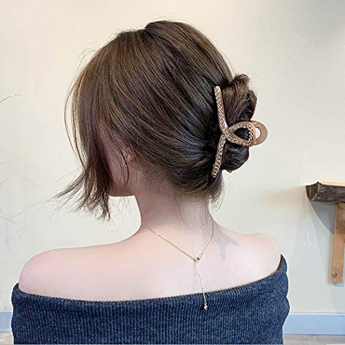 Woeoe Rhinestone Plastic Hair Claw Clips Khaki Crystal Hair Catch French Barrette Large Hair Claw Thick Non Slip Hair Claw Clip Set for Women and Girls Woeoe Rhinestone Plastic Hair Claw Clips Khaki Crystal Hair Catch French Barrette Large Hair Claw Thick Non Slip Hair Claw Clip Set for Women and Girls