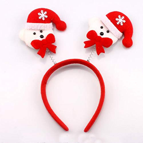 Aularso Christmas Hair Hoops Red Santa Claus Hair Bands Hair Accessories for Women and Girls -Bear- Aularso Christmas Hair Hoops Red Santa Claus Hair Bands Hair Accessories for Women and Girls -Bear-