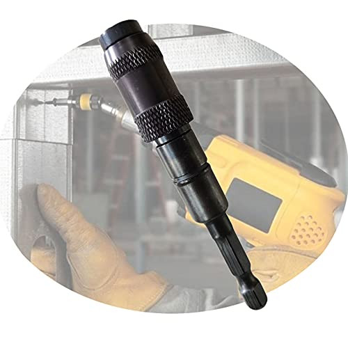 Pivoting Bit Tip Holder Carbon Steel Screwdriver Bits Pivoting Bit Tip Holder Magnetic Drill Bit Holder Magnetic Screwdriver Bit Adjustable in 20 ° Rotation Mode Repair Tool for Drive Rail Drill Bit