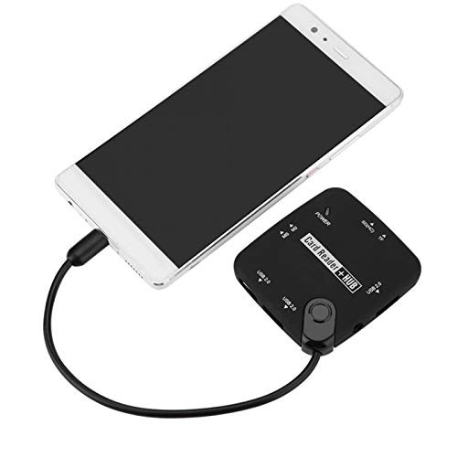 OTG Micro USB Hub No Conflict Supports FAT32 Disk Format Micro USB OTG Hub Data Transmission While Charging for Data Reading for Galaxy
