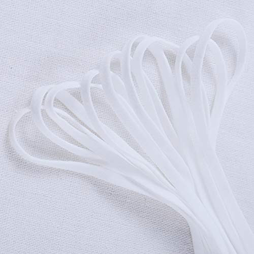 Mask Elastic Band String Cord - Elastic String for Masks Rope for Sewing Crafts DIY Mask -White1-4'' by 100-Yards-