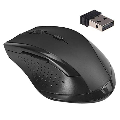 haixclvyE PC Computer Laptop Mouse Ergonomic 6 Keys 3200DPI Optical 2.4GHz Wireless Gaming Mouse Black