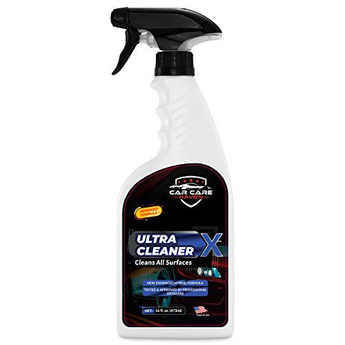 CAR CARE HAVEN Ultra Cleaner X -16oz--All Purpose Multi-Surface Interior Exterior Cleaner for Upholstery Leather Seat Dashboard Plastic Seats Trim Vinyl Cloth Rubber Carpet Headliner  and  More!