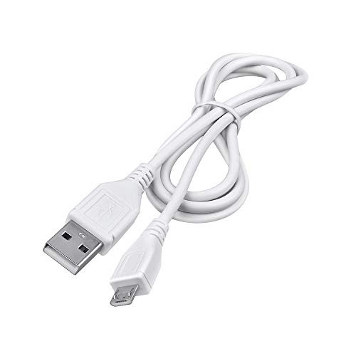 PK Power 5ft White Micro USB PC Data-Sync Cable Charging Cord Lead for AT and T Motorola Droid Android PC Notebook Data Sync Charger Cord