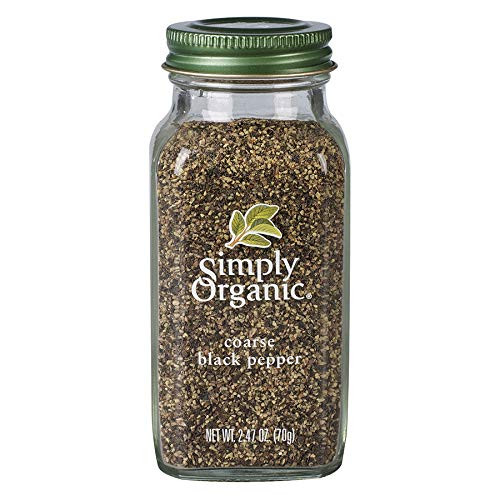 Simply Organic Black Pepper Coarse Grind Certified Organic Vegan - 2.47 oz - Piper nigrum L.